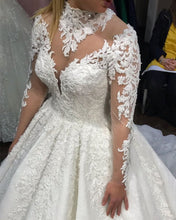 Load image into Gallery viewer, High Neck Wedding Gown
