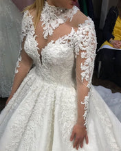 Load image into Gallery viewer, High Neck Wedding Gown