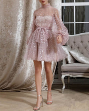 Load image into Gallery viewer, Long Sleeve Pink Hearty Dress
