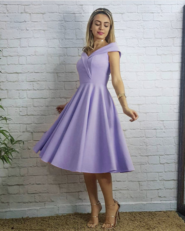Tea Length Homecoming Dresses Off The Shoulder Tea Length Homecoming Dresses Off The Shoulder