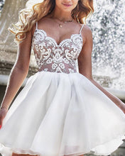 Load image into Gallery viewer, White Homecoming Dresses