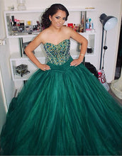 Load image into Gallery viewer, hunter-green-wedding-dresses