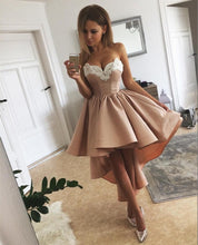 Load image into Gallery viewer, Gorgeous Lace Embroidery Sweetheart A Line High Low Prom Dresses
