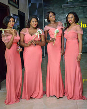 Load image into Gallery viewer, Coral-Bridesmaid-Dresses
