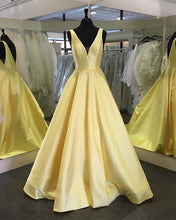 Load image into Gallery viewer, Yellow-Prom-Dresses