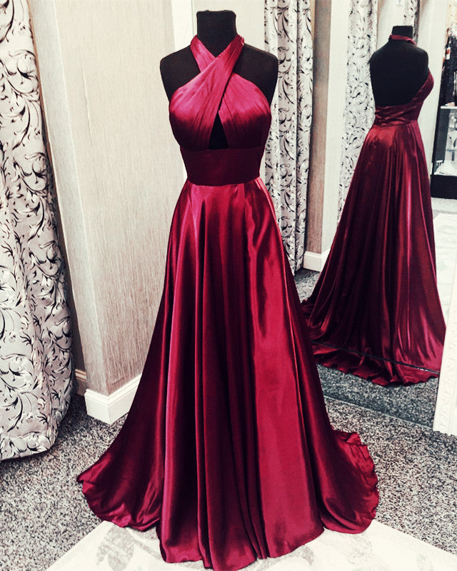 Halter top dresses prom online