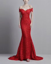 Load image into Gallery viewer, Red-Lace-Dresses