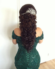 Load image into Gallery viewer, Stylish Lace Mermaid Evening Dresses Off-the-shoulder Prom Gowns