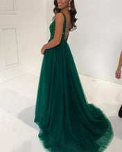 Load image into Gallery viewer, Open-Back-Prom-Dresses-2019-Sequins-Beaded-Evening-Gowns