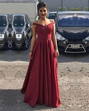 Load image into Gallery viewer, wine prom dresses