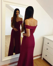 Load image into Gallery viewer, Wine-Red-Evening-Dresses