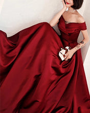 Load image into Gallery viewer, Elegant-Long-Satin-Formal-Evening-Gowns-Women-Party-Dress