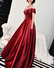 Load image into Gallery viewer, Off-Shoulder-Prom-Long-Dresses-Sexy-Formal-Evening-Gowns