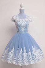 Load image into Gallery viewer, Vintage 1950s Prom Dresses Tulle Swing Party Dress Lace Appliques