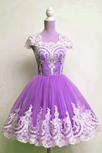 Load image into Gallery viewer, Vintage 1950s Prom Dresses Tulle Swing Party Dress Lace Appliques