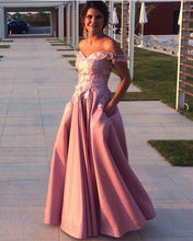 Load image into Gallery viewer, Pink-Dress-Formal
