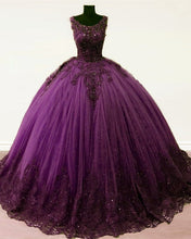 Load image into Gallery viewer, Purple Quinceanera Dresses 2022
