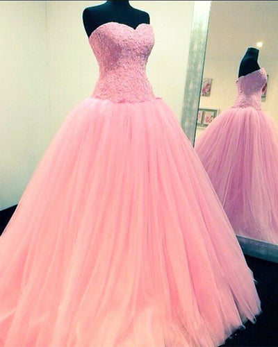 Quinceanera Dresses Pink Puffy