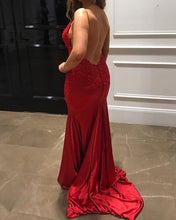 Load image into Gallery viewer, Sexy Backless Prom Dresses Mermaid
