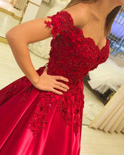Load image into Gallery viewer, 70101 Quinceanera Dresses Red Ball Gown For Sweet 16