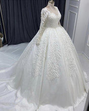 Load image into Gallery viewer, Lace Long Sleeves Wedding Ball Gown Dresses For Bride
