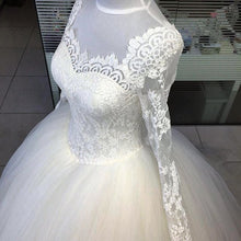 Load image into Gallery viewer, Lace Long Sleeves Wedding Dresses Ball Gowns