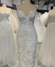 Load image into Gallery viewer, Lace Wedding Dress V Neck