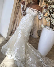 Load image into Gallery viewer, Off The Shoulder Wedding Dress Mermaid
