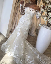 Load image into Gallery viewer, Off The Shoulder Wedding Dress Mermaid