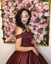 Load image into Gallery viewer, Burgundy Wedding Gowns