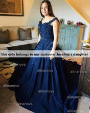Load image into Gallery viewer, Navy Blue Quinceanera Dresses 2020