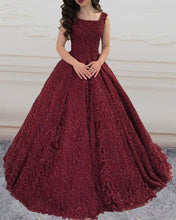 Load image into Gallery viewer, Lace Prom Dresses Ball Gowns Spaghetti Straps-alinanova