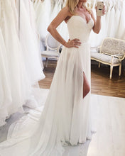 Load image into Gallery viewer, Sexy Wedding Dress With Slit
