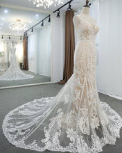 Load image into Gallery viewer, See Through Mermaid Wedding Dress