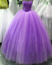 Load image into Gallery viewer, Lilac Tulle Quinceanera Ball Gown
