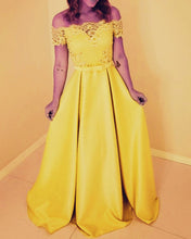 Load image into Gallery viewer, Yellow Gold Formal Dresses