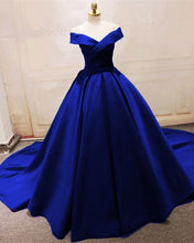 Load image into Gallery viewer, Royal Blue Prom Ball Gowns
