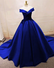 Load image into Gallery viewer, Royal Blue Prom Ball Gowns