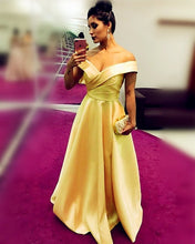 Load image into Gallery viewer, Long Prom Dresses Off The Shoulder