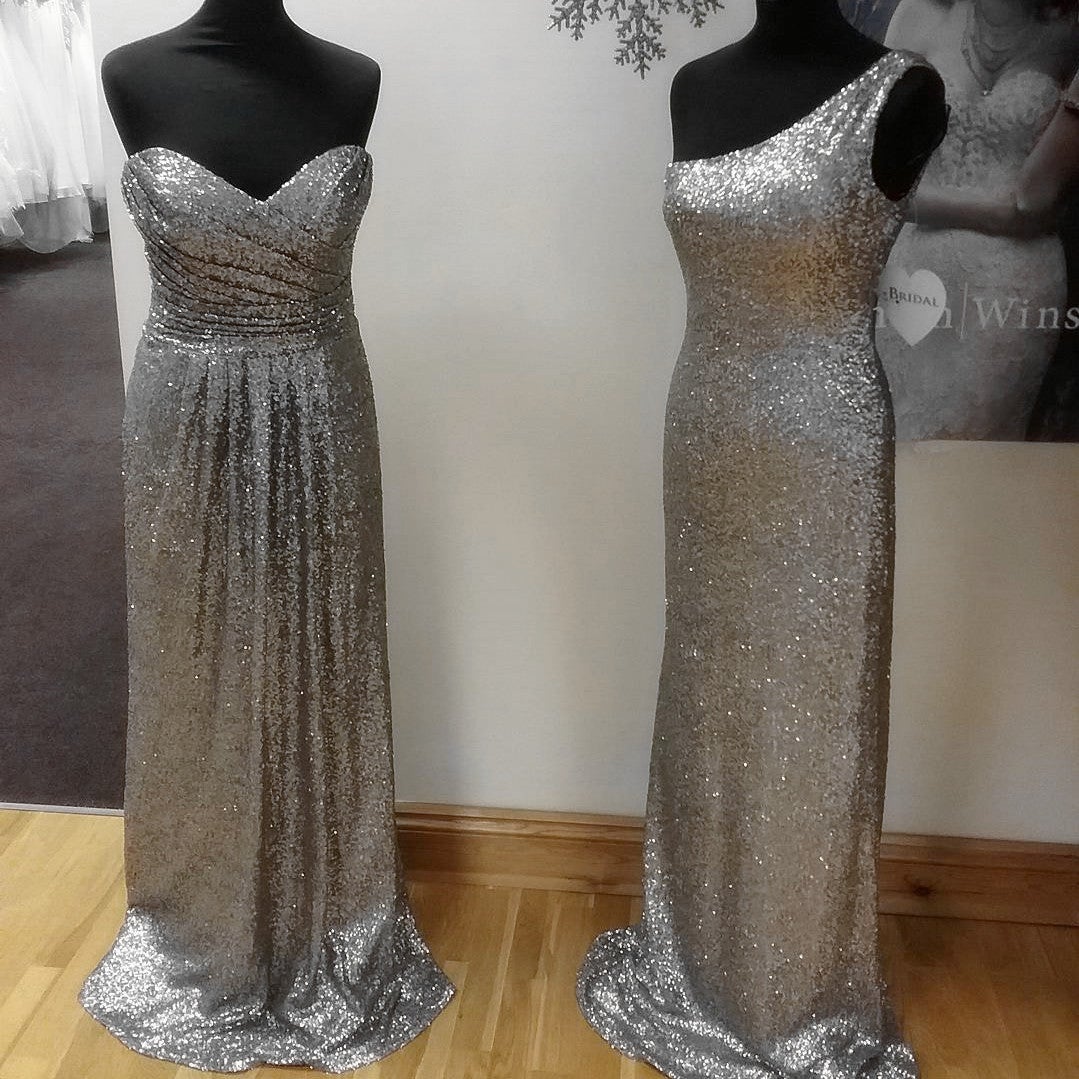 Modern Style Glitter Sequins Bridesmaid Evening Party Dresses – alinanova
