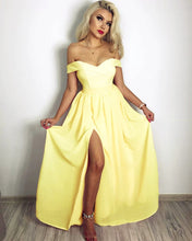 Load image into Gallery viewer, Yellow Bridesmaid Dresses