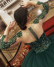Load image into Gallery viewer, Long Sleeves Quinceanera Dresses Beaded Ball Gown