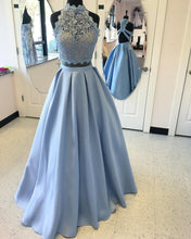 Load image into Gallery viewer, light-blue-prom-gowns