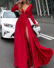 Load image into Gallery viewer, alinanova long sleeves evening dresses 7043 Red