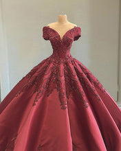 Load image into Gallery viewer, Maroon Wedding Gowns