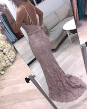 Load image into Gallery viewer, Mermaid Lace Sweetheart Spaghetti Straps Dresses