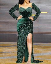 Load image into Gallery viewer, Emerald Green Prom Dresses Black Girl
