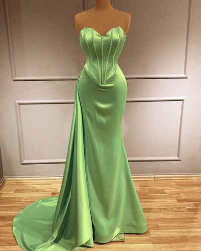 Mermaid Sage Green Prom Dresses