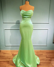 Load image into Gallery viewer, Sage Green Prom Dresses Mermaid