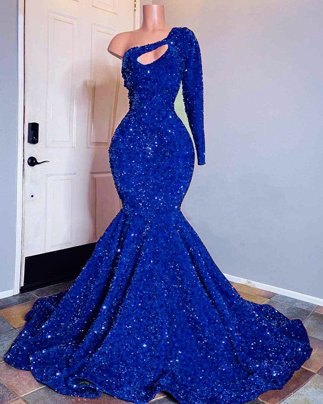 Mermaid Sequin One Shoulder Prom Dresses Mermaid Sequin One Shoulder Prom Dresses